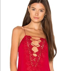 the charlie cami in red! new with tags